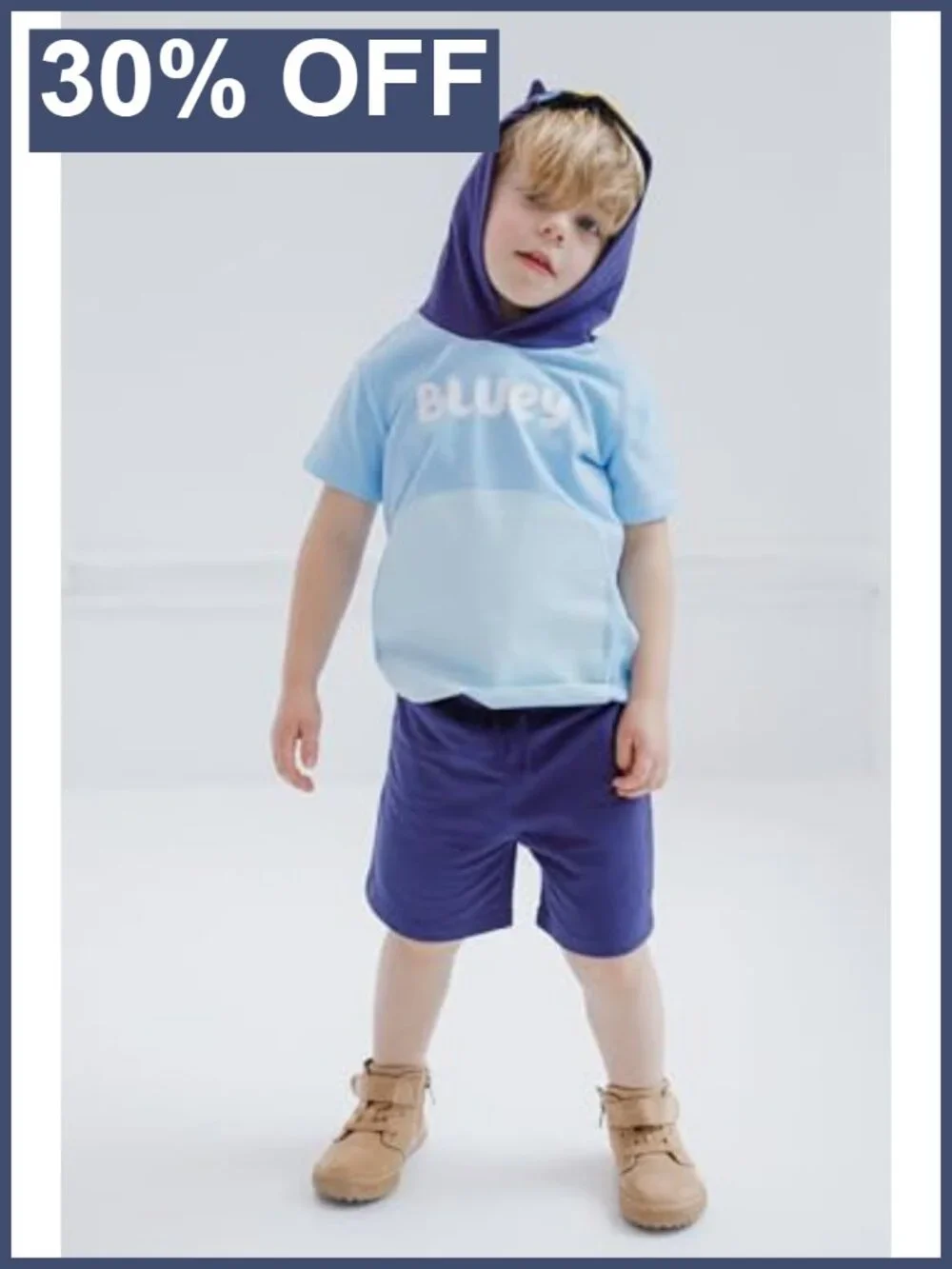 Hooded Cosplay Tee & French Terry Shorts Set Toddler